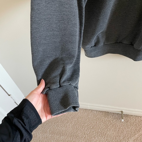 Vintage Dark Grey Zermatt Switzerland Oversized Mountain Sweatshirt Size Large - Picture 3 of 5